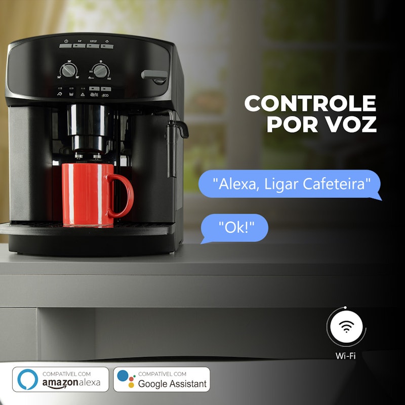 Tomada Inteligente Wi-Fi com Medidor de Consumo Ekaza 4
