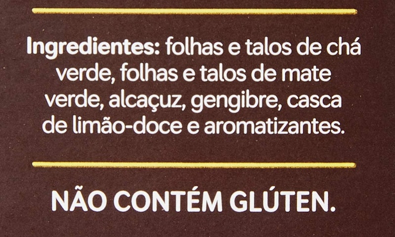 Cápsula de Chá Verde com Limão e Gengibre TRES 3Chá 5