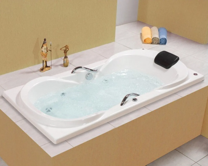 Banheira de Hidromassagem Due Branca em Acrílico Gran Luxo 160 cm 3