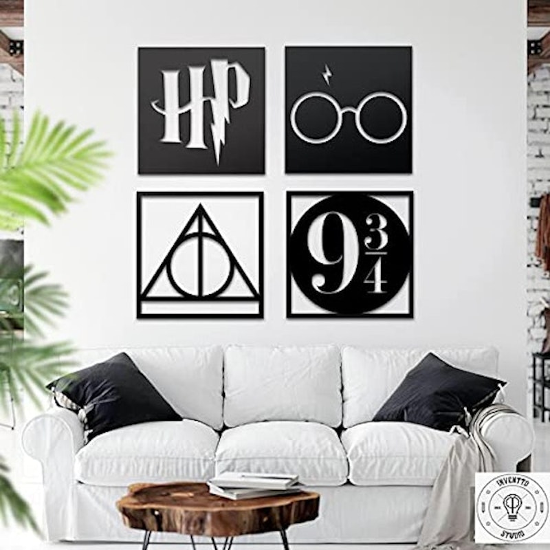 Kit 4 Quadros Decorativos Harry Potter 3