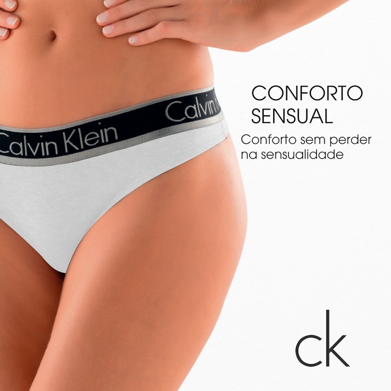 Calcinha Fio Dental de Algodão Underwear Calvin Klein 2