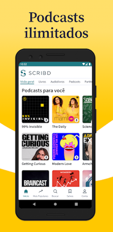 Scribd: Audiolivros e eBooks 4