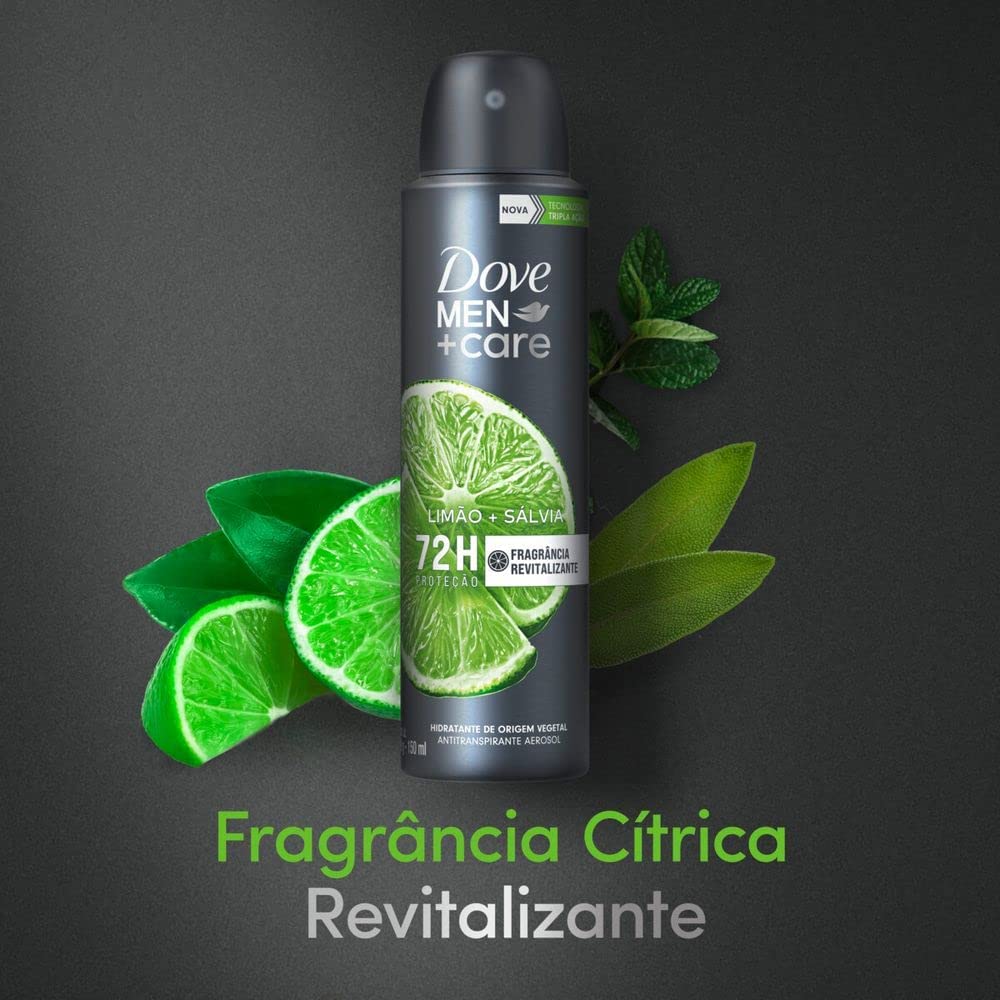 Desodorante Antitranspirante Aerossol Dove Men+Care Limão + Sálvia 2