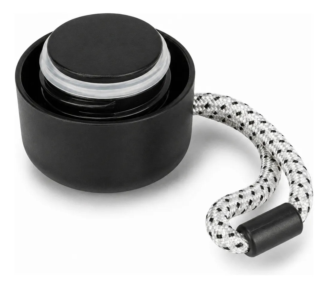 Garrafa Térmica Inox 350 ml com Alça de Corda 3