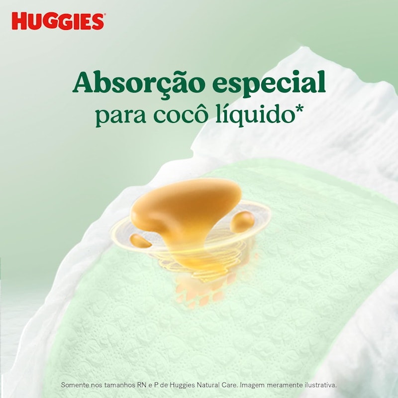 Huggies Fralda Descartável Premium Natural Care 3