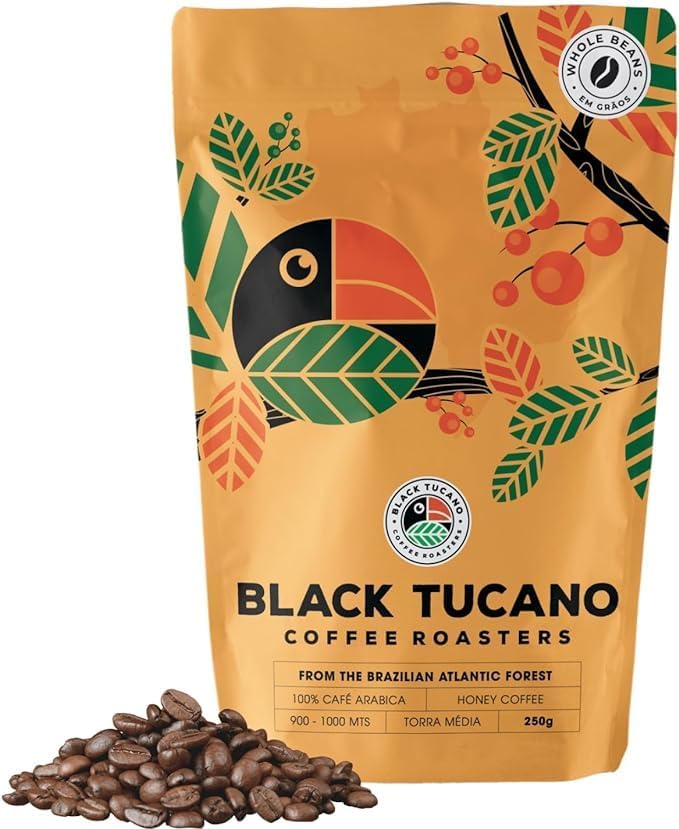 Café Black Tucano Honey Coffee Torrado e em Grãos 250 g 1