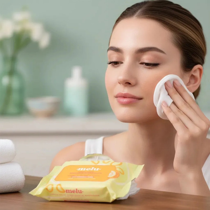 Lenço Facial Removedor de Maquiagem Melu 2