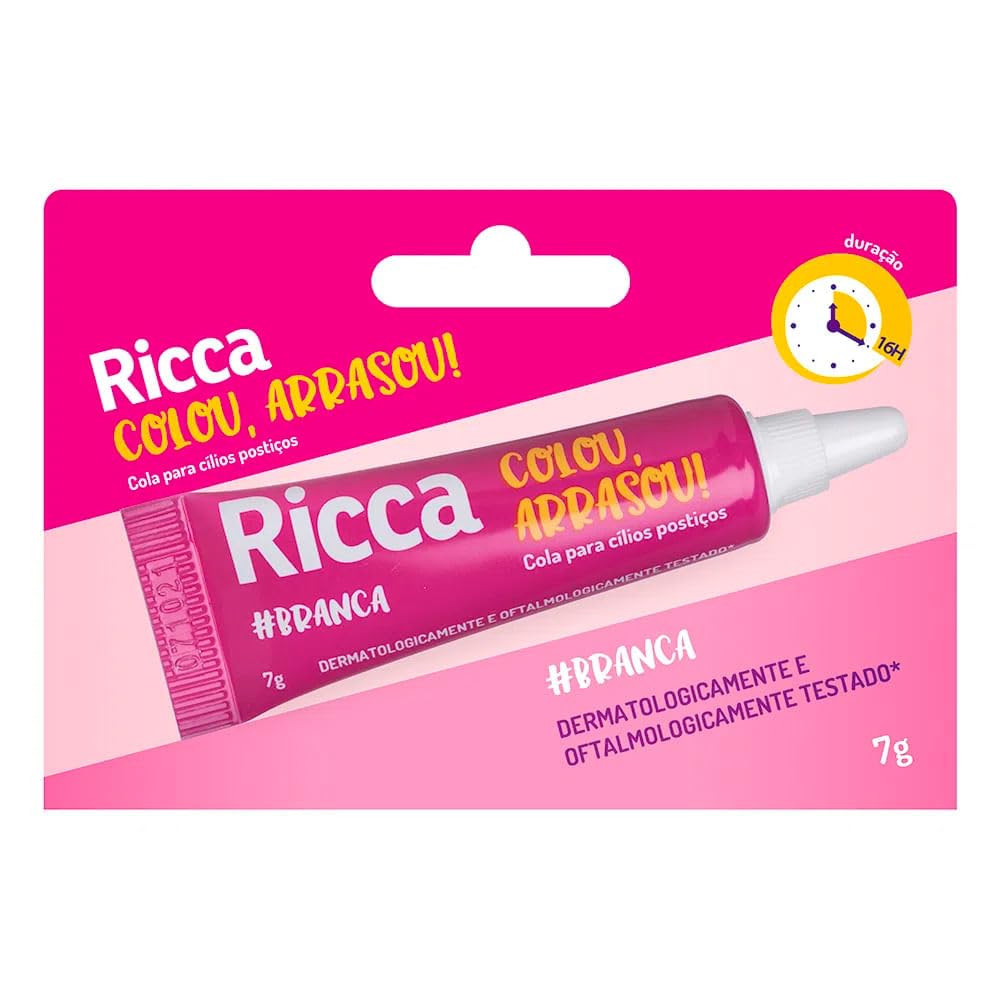 Cola Para Cílios Postiços Branca Ricca 2