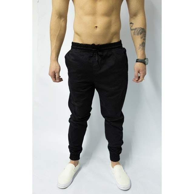Calça Jogger Masculina Sarja Bermudaria  2