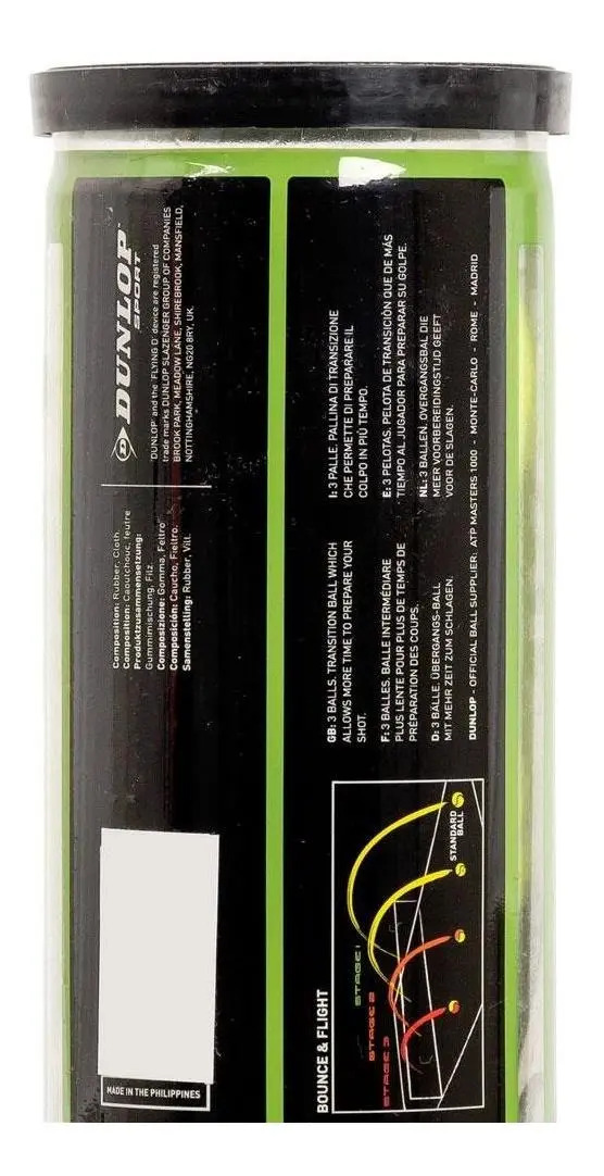Bola de Tênis Dunlop Stage 1 Green 3