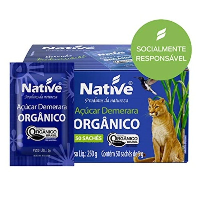 Açúcar Orgânico Demerara Native em Sachês 3