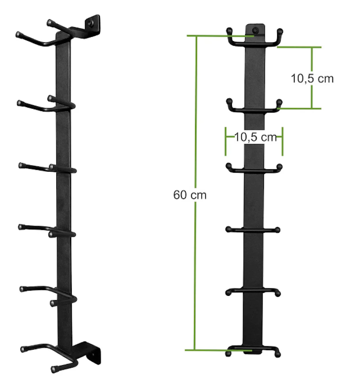 Suporte de Halteres Fixo em Parede 2