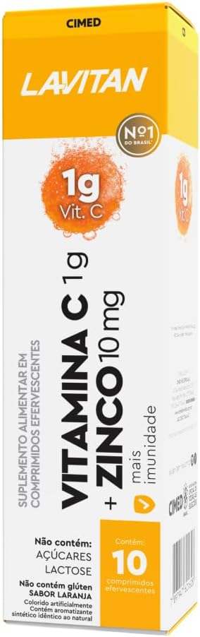 Lavitan Vitamina C + Zinco Sabor Laranja 2