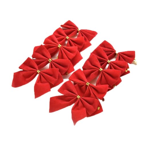 Kit com 10 Laços de Veludo Vermelho 1