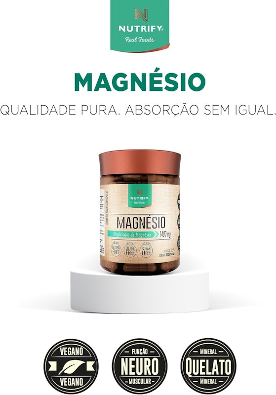 Magnésio Bisglicinato Nutrify 5
