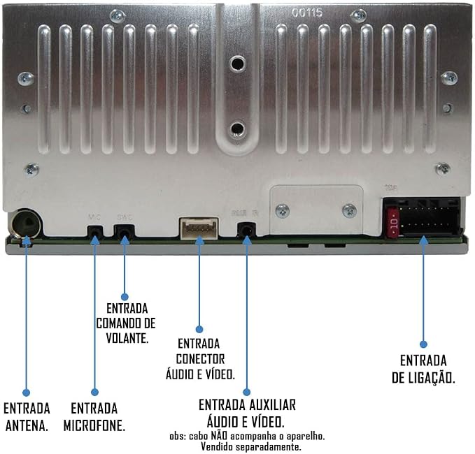 Multimídia Receiver 6.8” 3