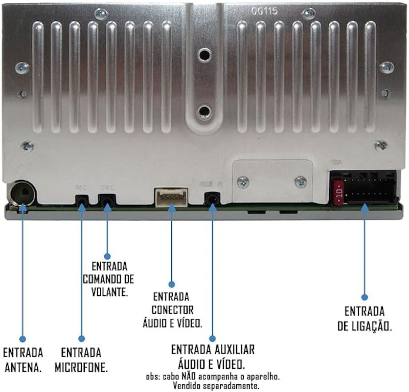 Multimídia Receiver 6.8” 3