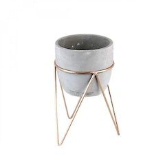 Cachepô de Cimento com Suporte Triangle Standing