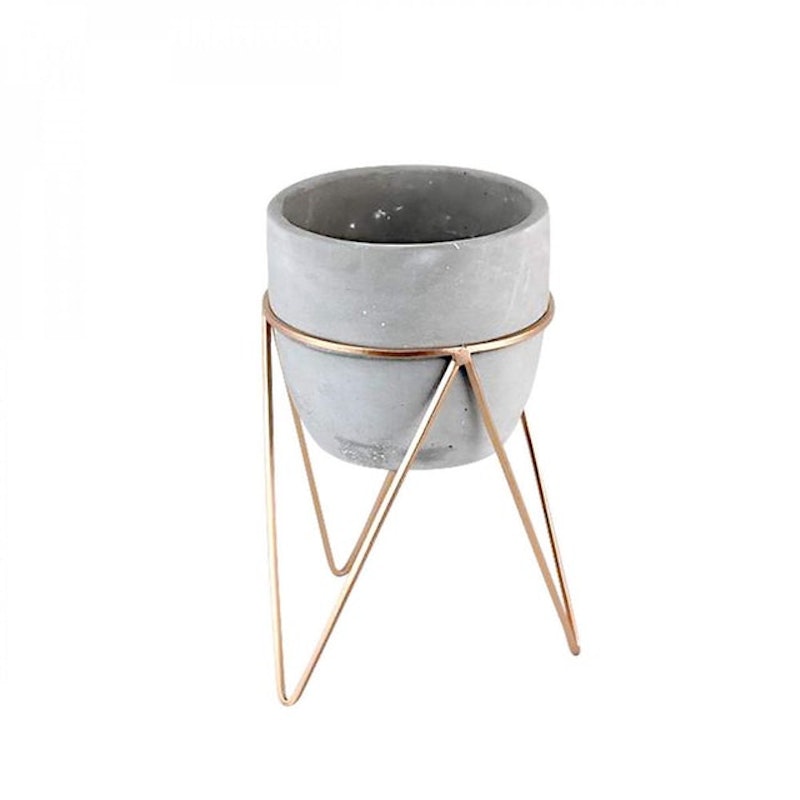 Cachepô de Cimento com Suporte Triangle Standing 1