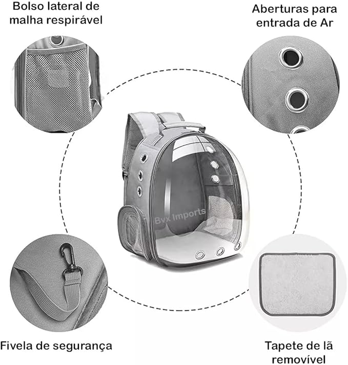 Mochila de Transporte para Pets 5