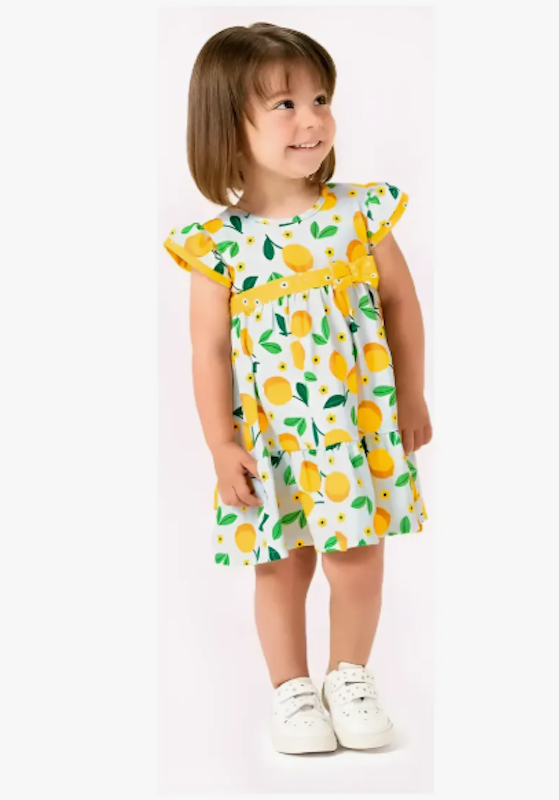 Vestido Infantil Verão Frutinhas 5