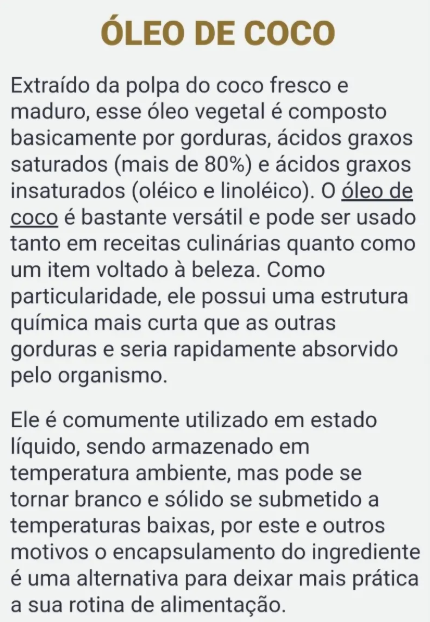 Óleo de Cártamo + Coco + Chia + Cromo + Vit E  2