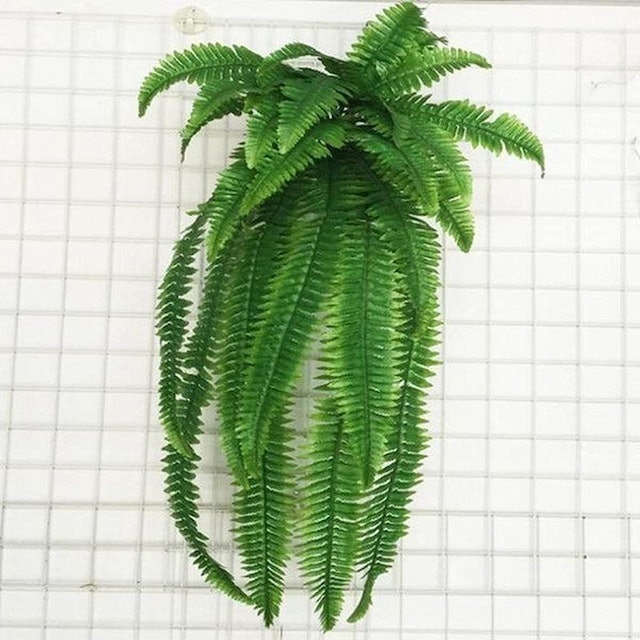 Samambaia Artificial Pendente Realista para Decoração 2