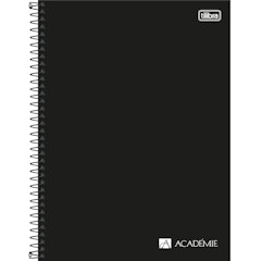 Caderno Capa Dura Universitário Sem Pauta Académie 90g 1 Matéria 80 Folhas
