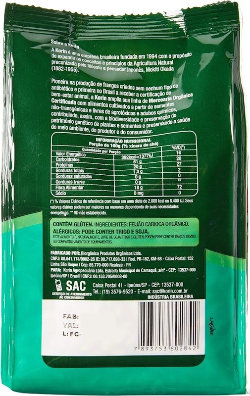 Feijão Carioca Orgânico 2