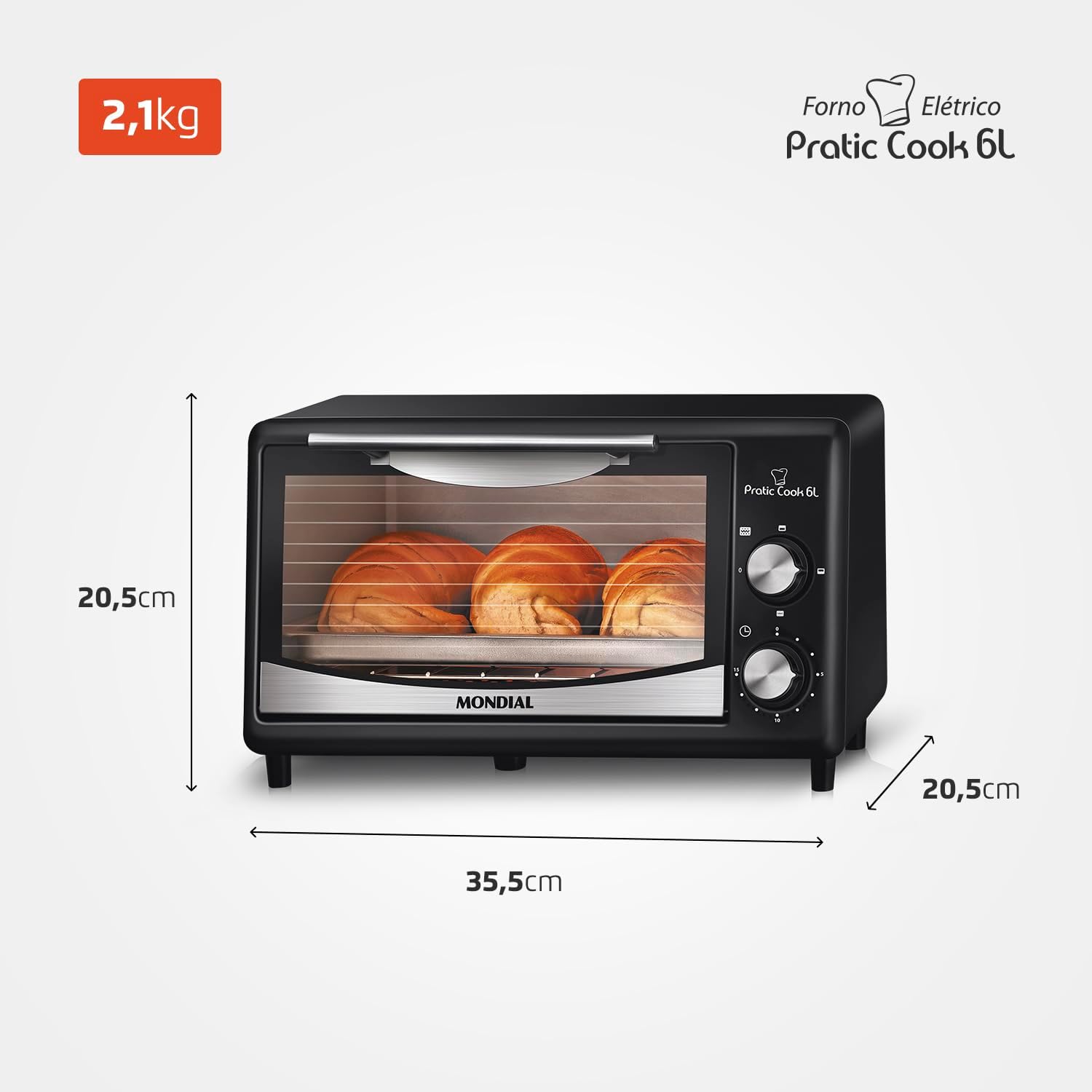 Forno Pratic Cook 6 L 5