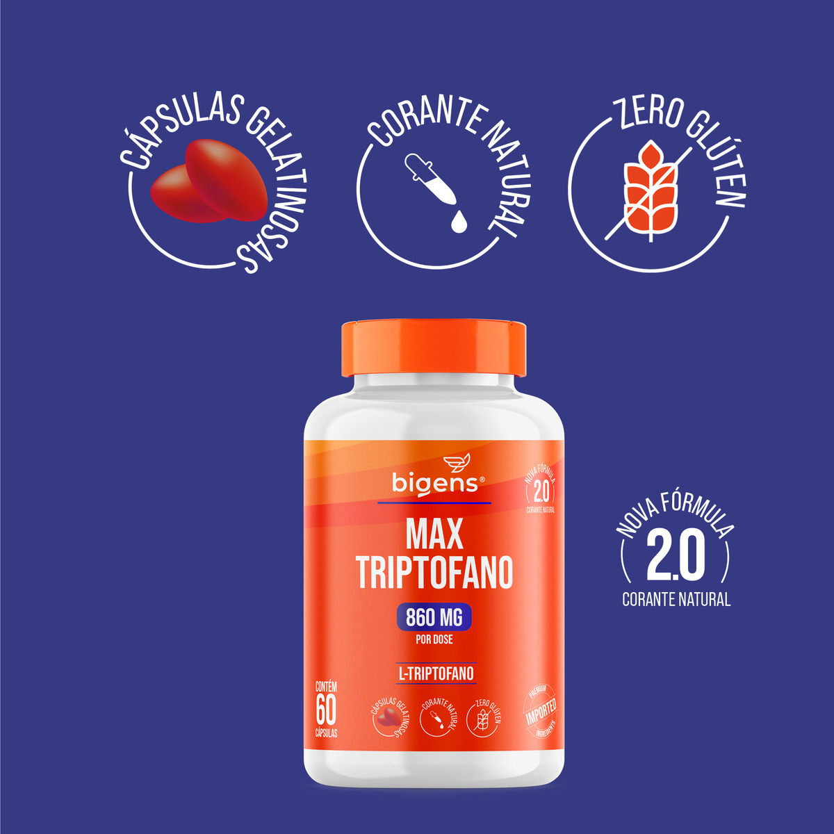Max Triptofano 860 mg por Dose 3