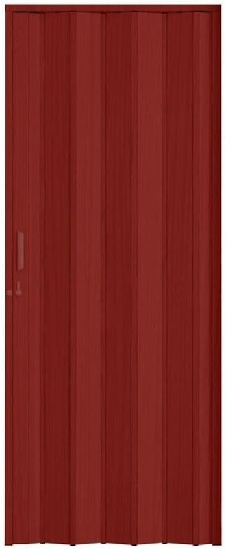 Porta Box Sanfonada PVC 210 x 84 cm Mogno Vermelho 1