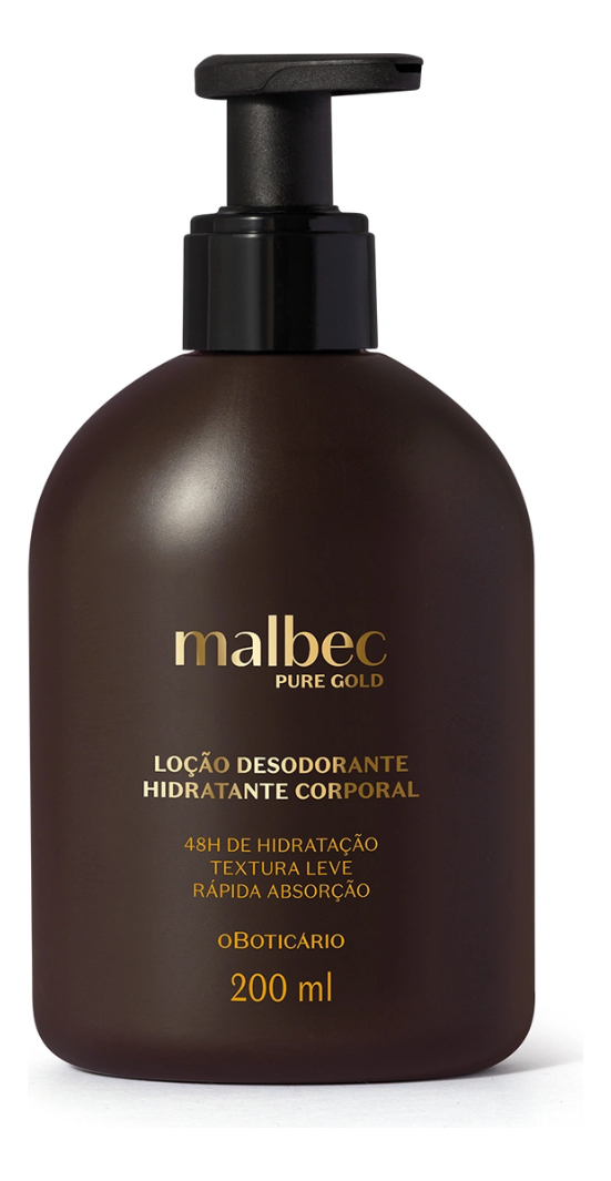 Loção Hidratante Desodorante Corporal Malbec Pure Gold 1