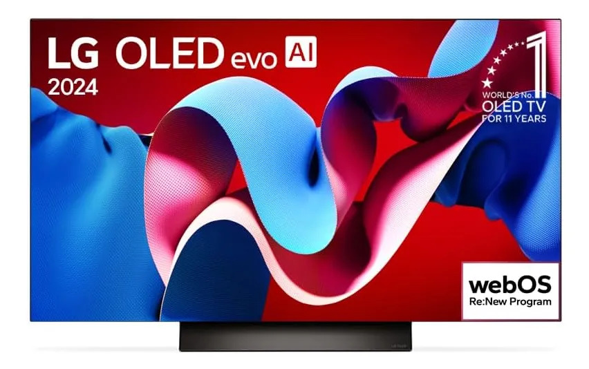 Smart TV LG OLED EVO AI Gaming TV 4K 48 Polegadas OLED48C4 4