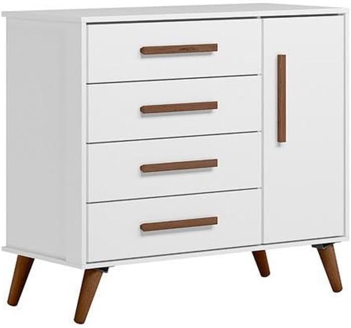 Cômoda Sapateira Q Encanto Retrô 1 Porta e 4 Gavetas 1