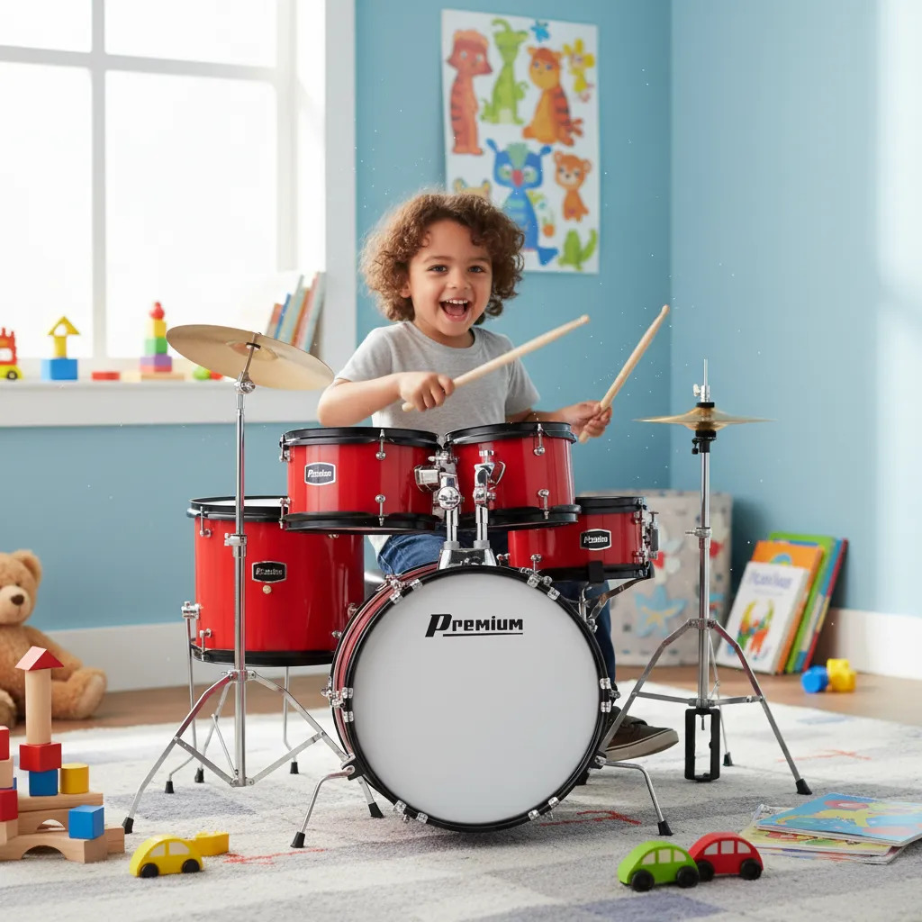 Bateria Acústica Infantil Premium 3