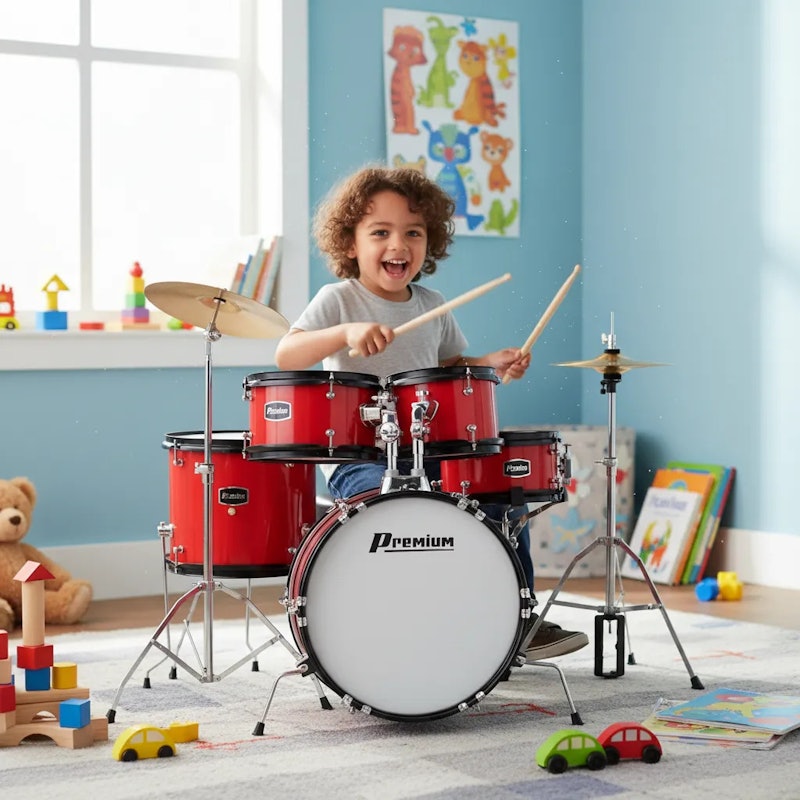 Bateria Acústica Infantil Premium 3