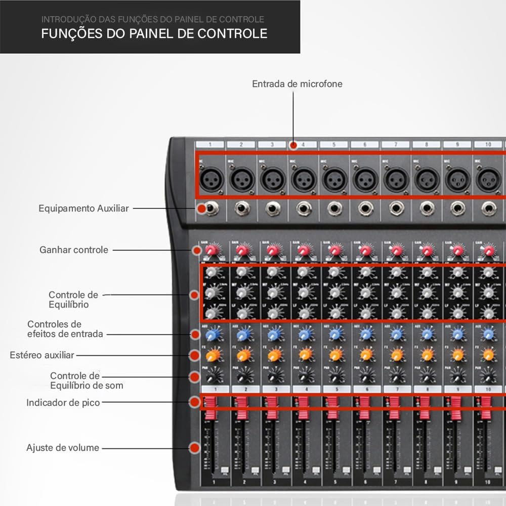 Mesa de Som Kingster 2