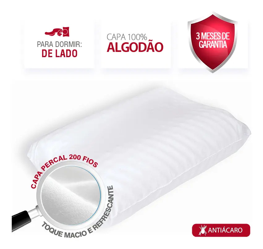 Travesseiro Molas Cervical 4