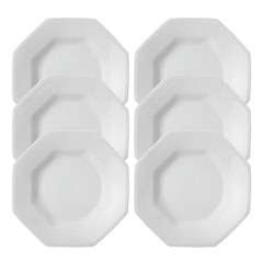 Conjunto de 6 Pratos Fundos Prisma