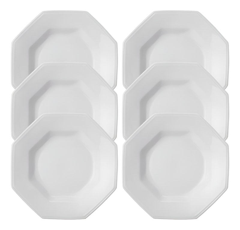 Conjunto de 6 Pratos Fundos Prisma 1