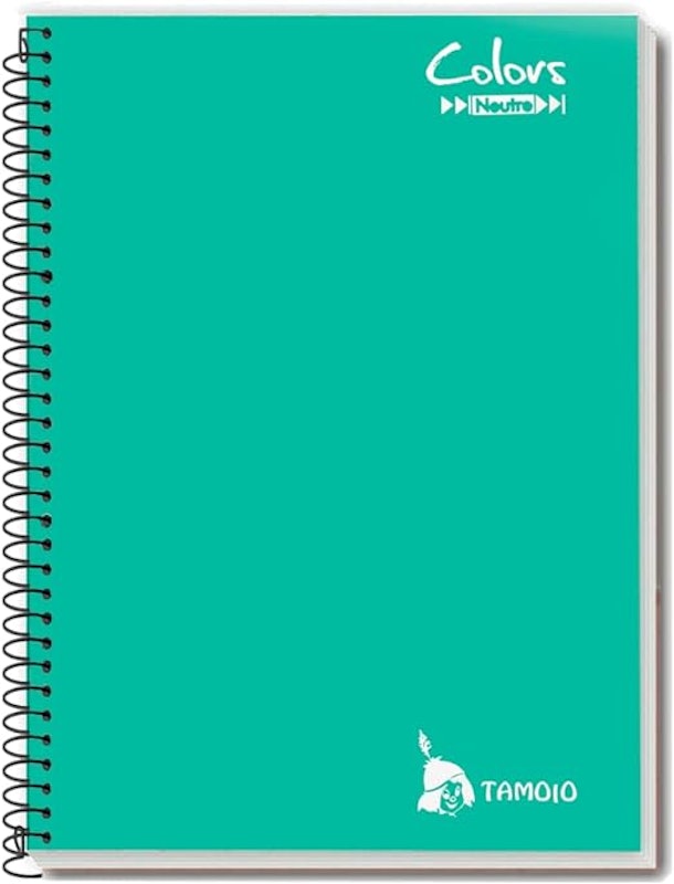 Caderno Universitário Espiral Capa Dura Turquesa 1 Matéria 1