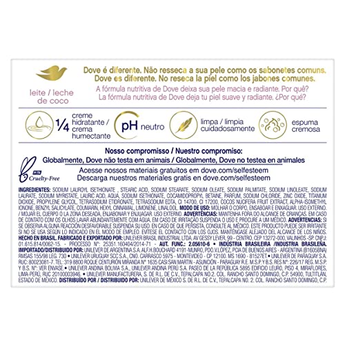 Sabonete Dove Nutrição Indulgente Leite de Coco e Jasmim 3