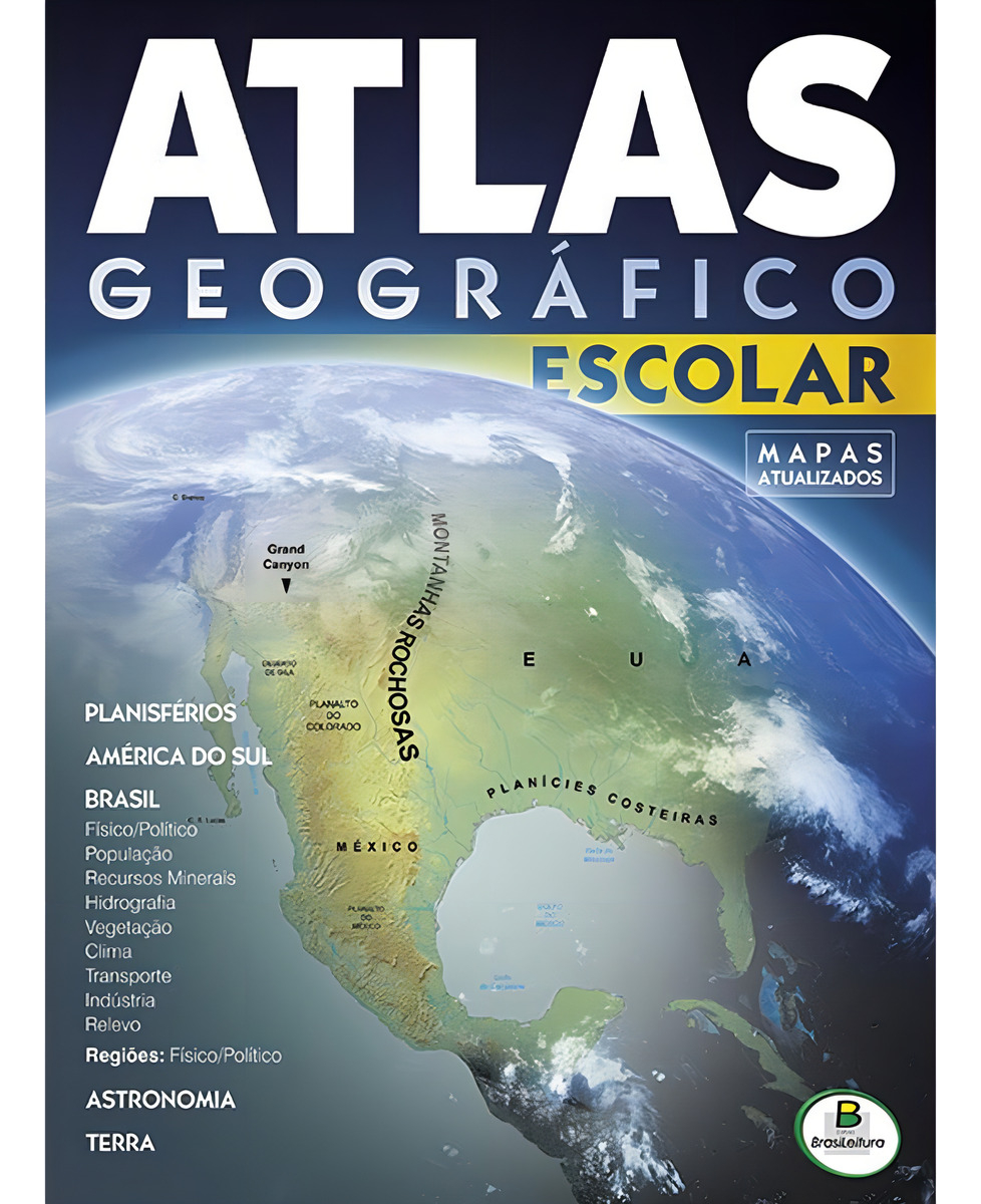 Top 10 Melhores Atlas Geográficos  (Ciranda Cultural, Editora Ática e mais) 5