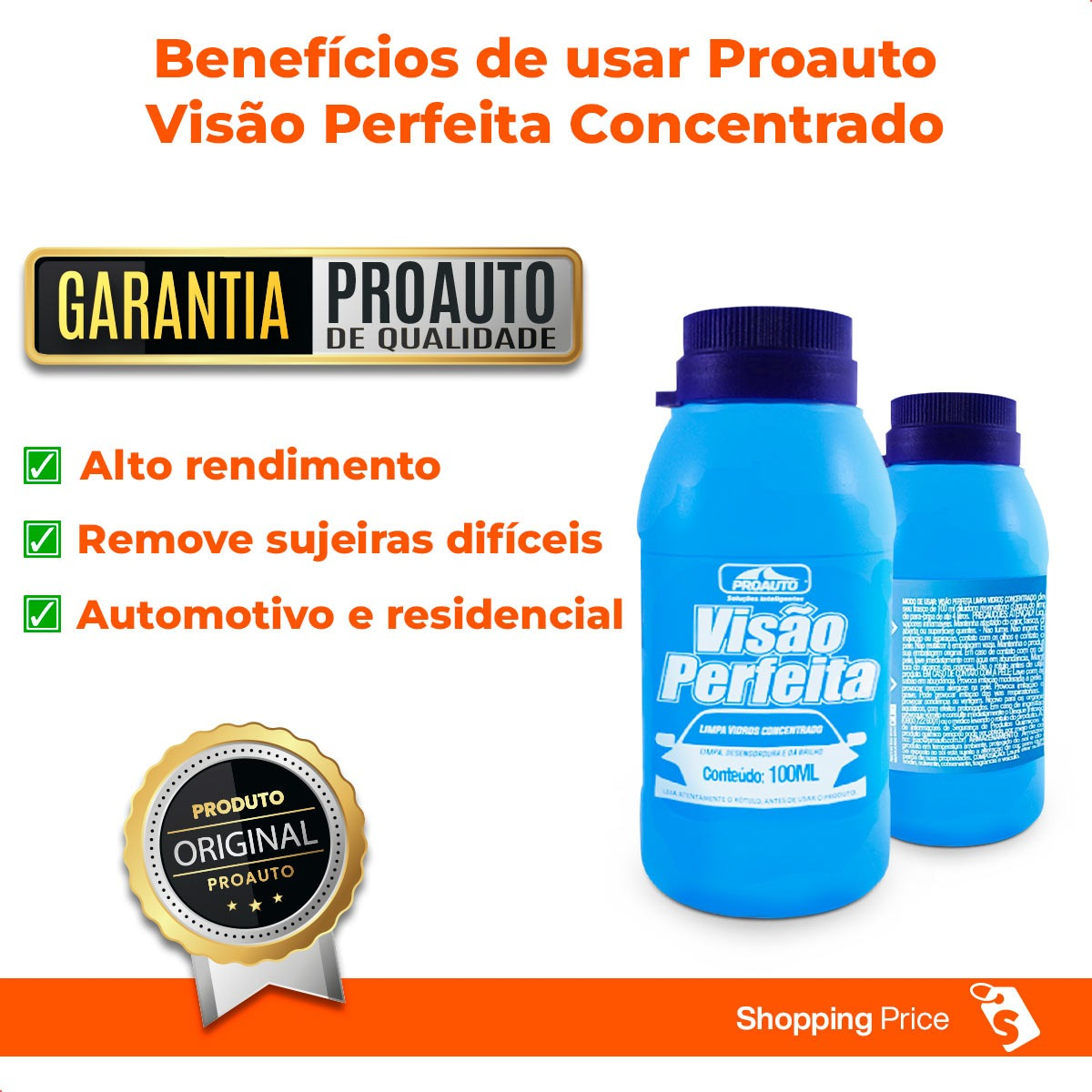 Limpa-Vidros Concentrado Proauto 3