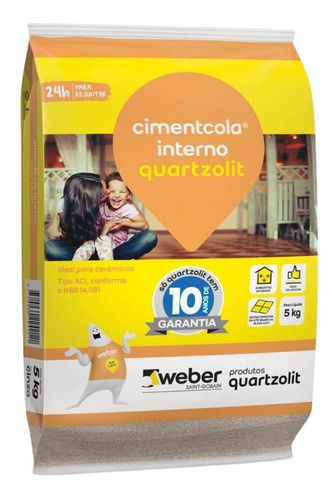 Argamassa Quartzolit Cimentcola Interno 1