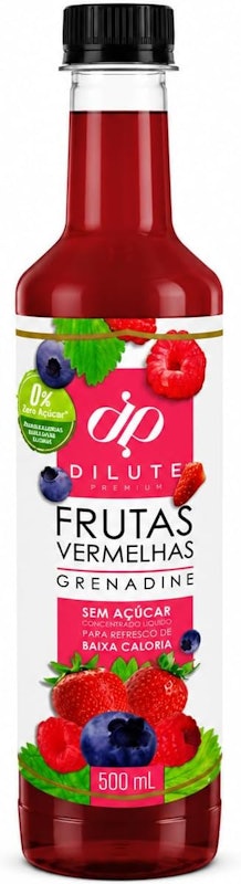 Xarope Dilute Frutas Vermelhas sem Açúcar 1