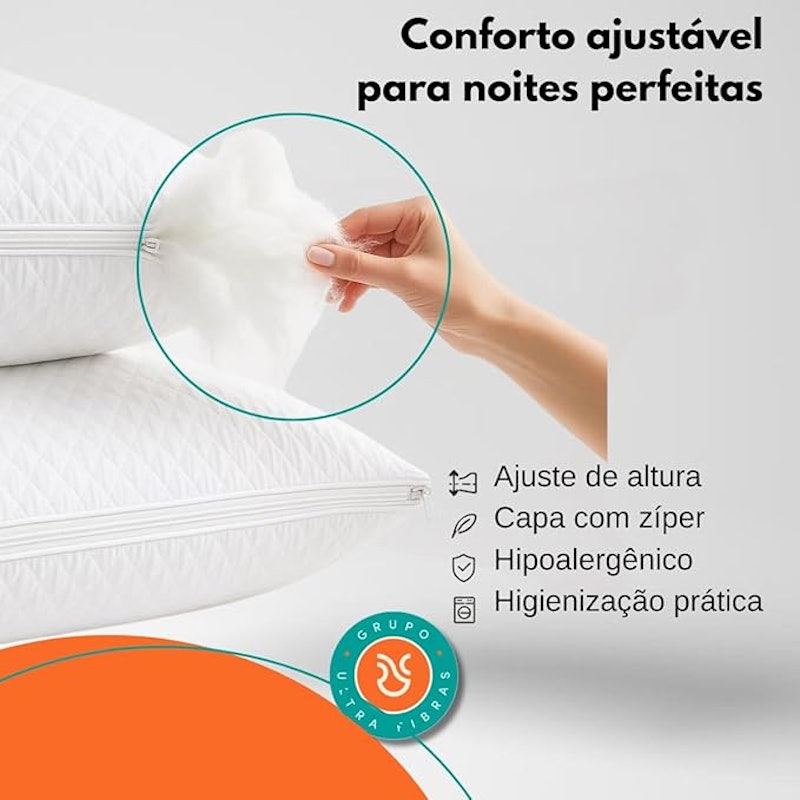 Travesseiro Matelassê Regulável Plumelle 2