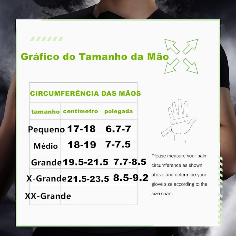 Luva Crossfit Academia Musculação com Munhequeira 5