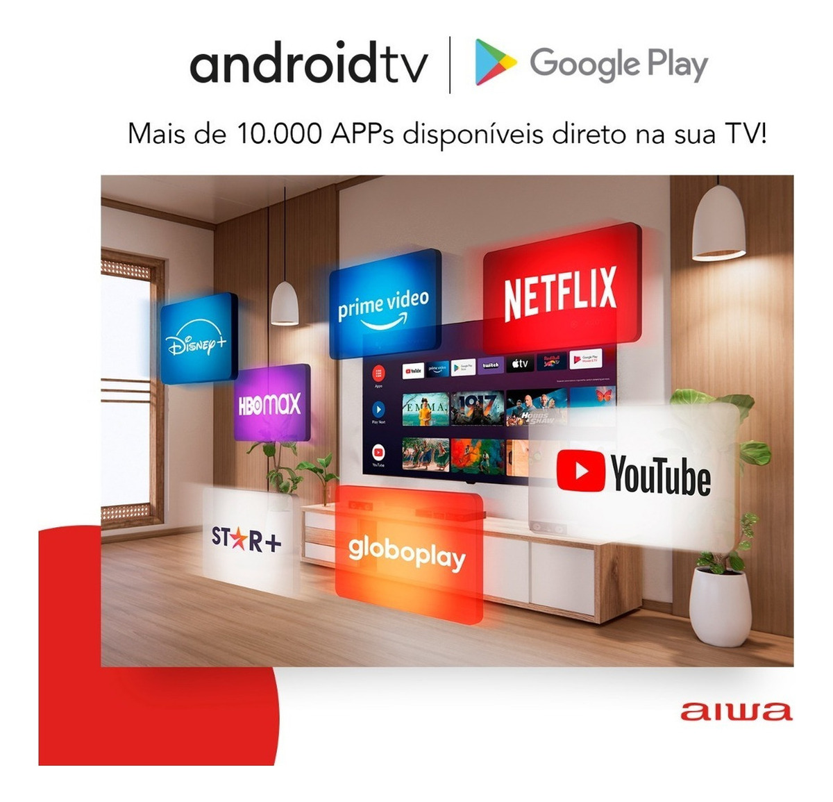 Smart TV AIWA 32” Android HD 5
